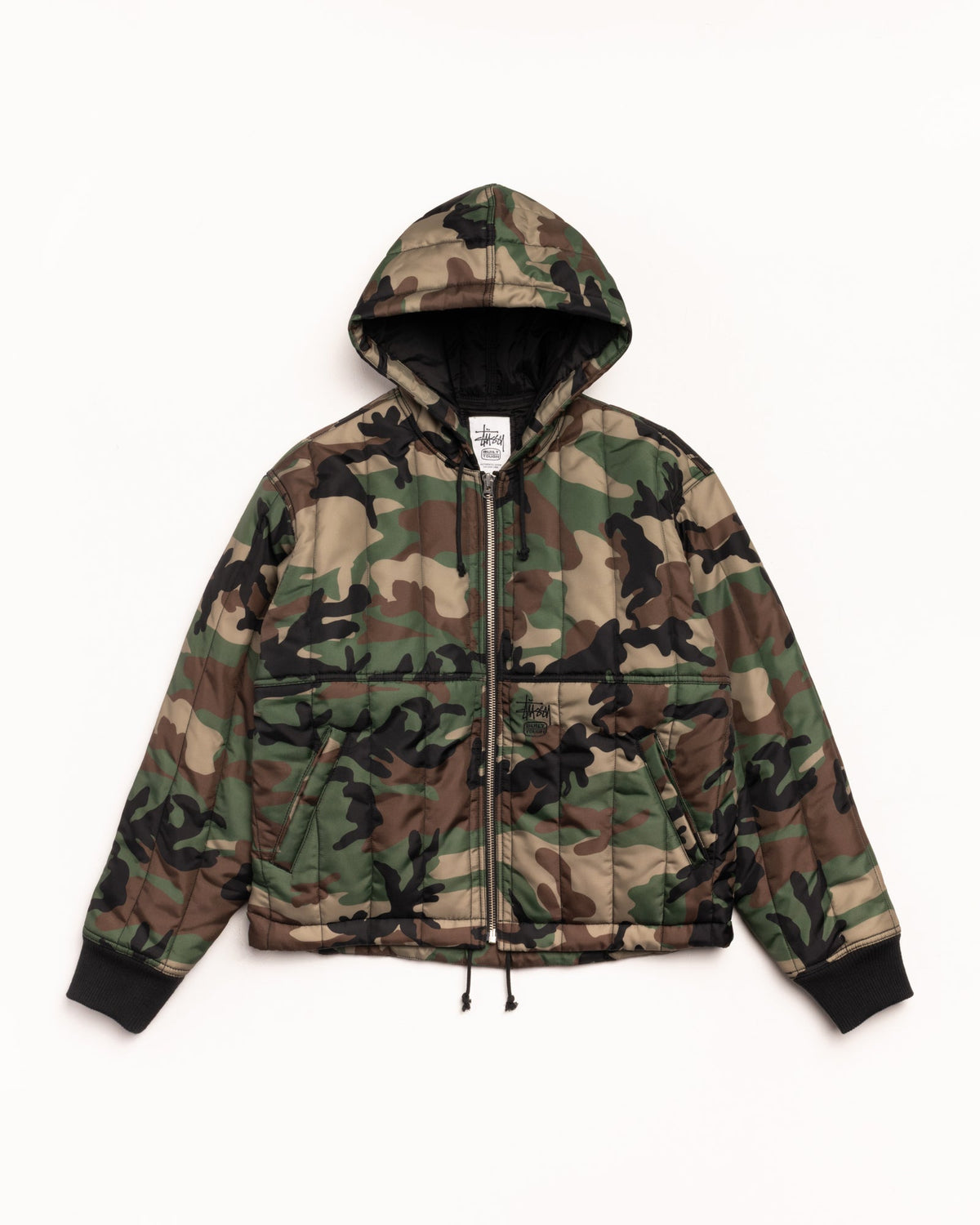 QUILTED NYLON WORK JACKET