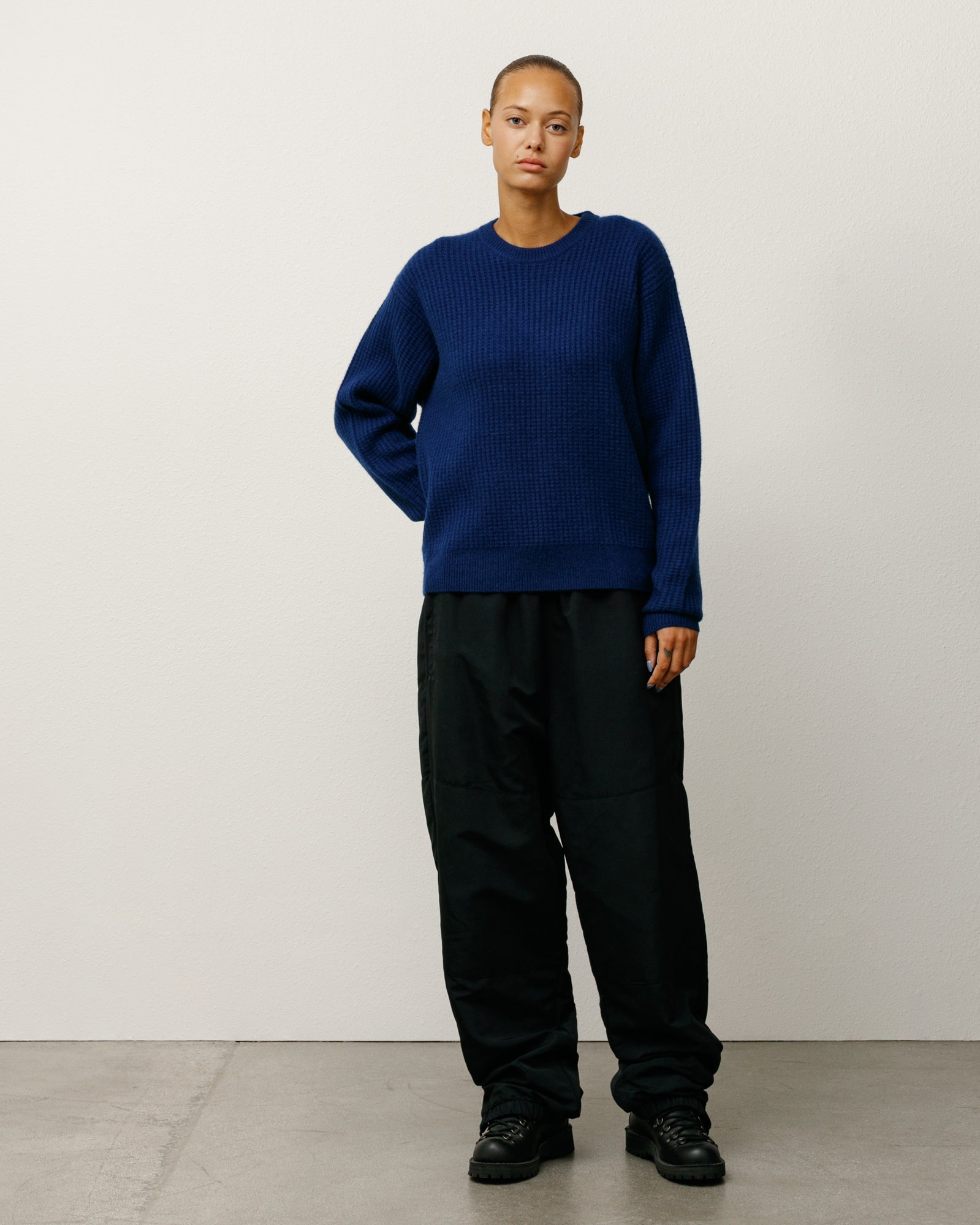 WAFFLE CASHMERE SWEATER