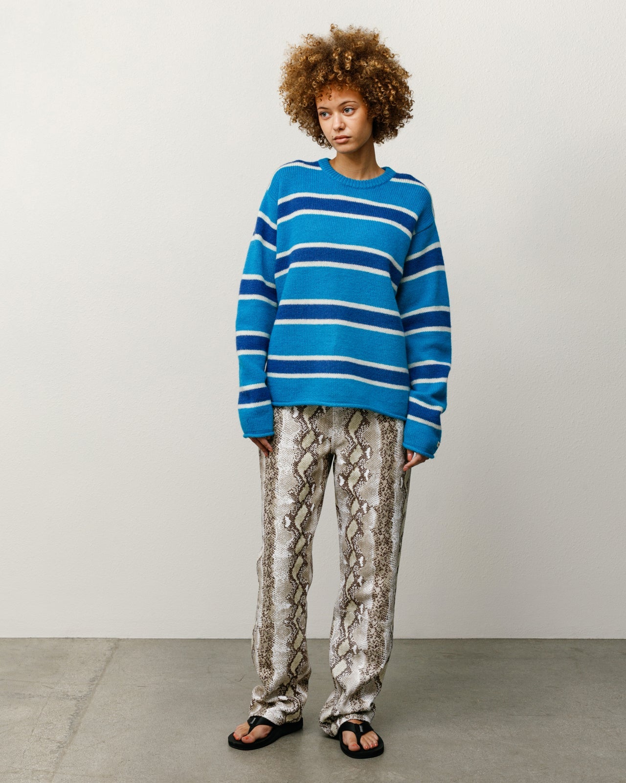 STRIPED WOOL SWEATER