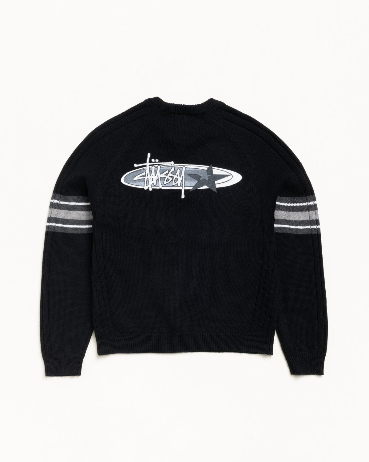 STRIPE RAGLAN CREW