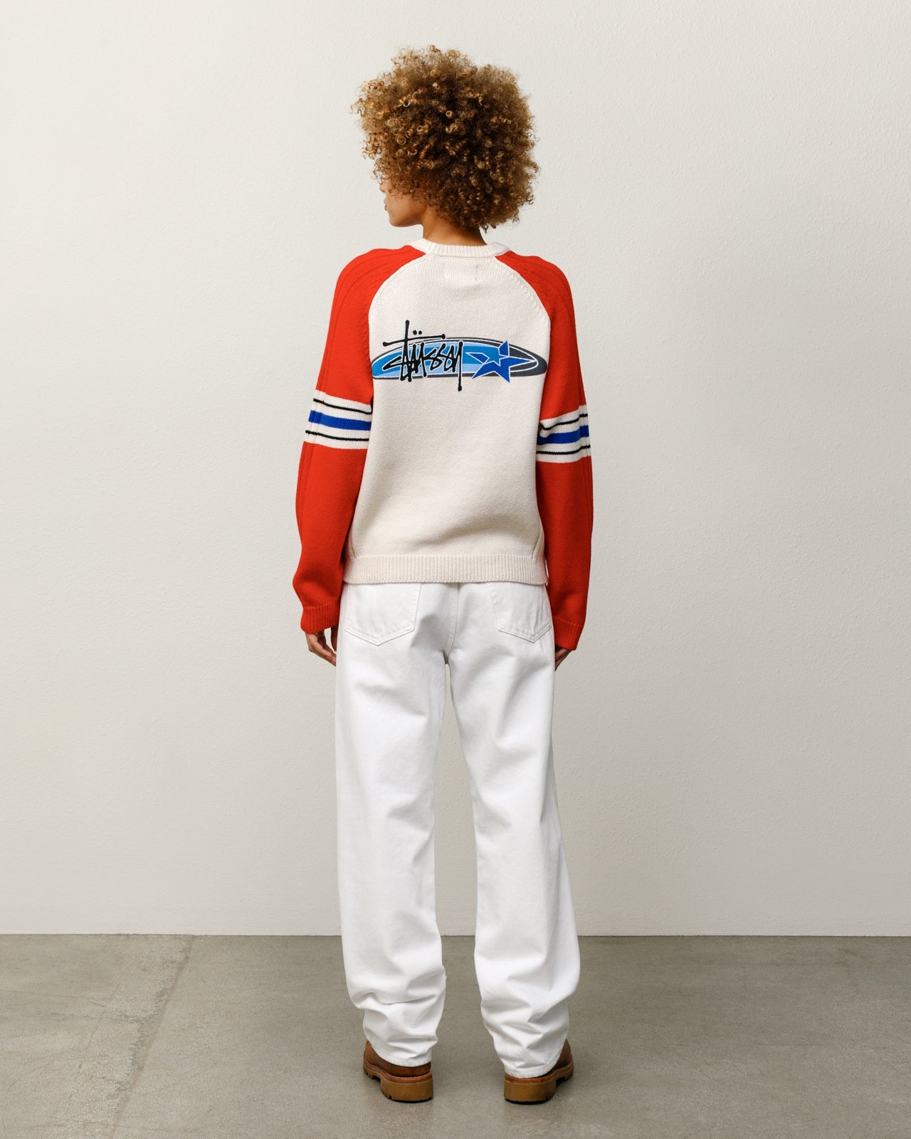 STRIPE RAGLAN CREW
